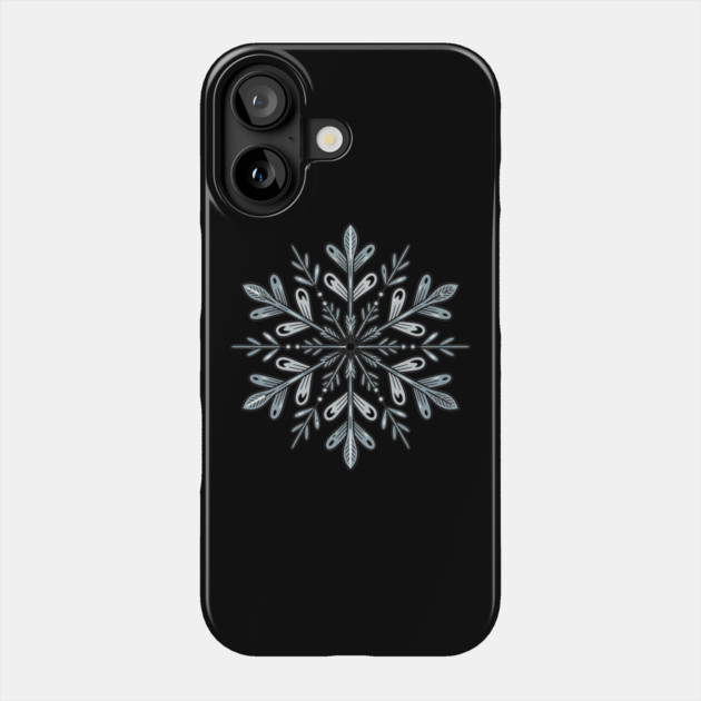 Vintage Snowflake Design for Winter Lovers Phone Case by BirdsnStuff