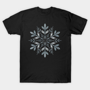 Vintage Snowflake Design for Winter Lovers T-Shirt