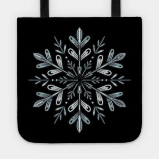 Vintage Snowflake Design for Winter Lovers Tote