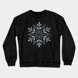 Vintage Snowflake Design for Winter Lovers Crewneck Sweatshirt