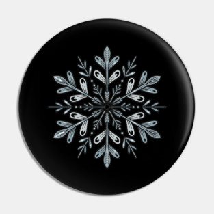 Vintage Snowflake Design for Winter Lovers Pin