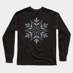 Vintage Snowflake Design for Winter Lovers Long Sleeve T-Shirt