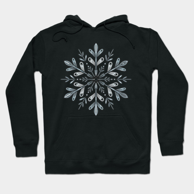 Vintage Snowflake Design for Winter Lovers Hoodie by BirdsnStuff