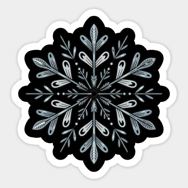 Vintage Snowflake Design for Winter Lovers Magnet by BirdsnStuff