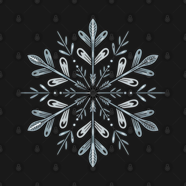 Vintage Snowflake Design for Winter Lovers by BirdsnStuff