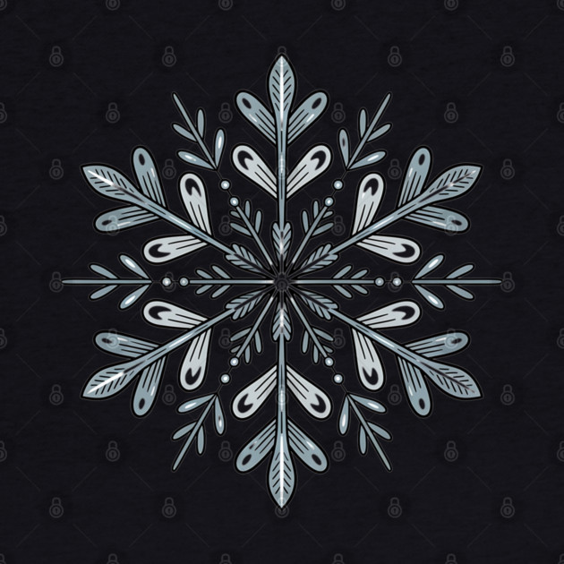 Vintage Snowflake Design for Winter Lovers by BirdsnStuff