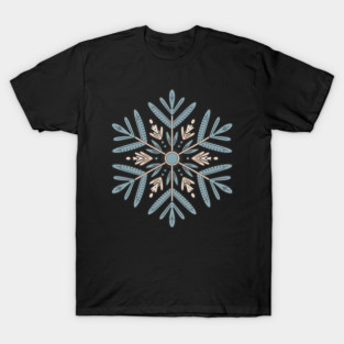 Vintage Snowflake Design for Winter Lovers T-Shirt