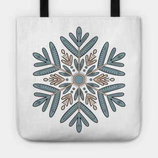 Vintage Snowflake Design for Winter Lovers Tote
