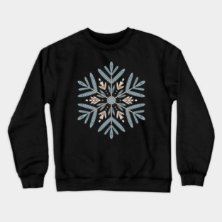 Vintage Snowflake Design for Winter Lovers Crewneck Sweatshirt