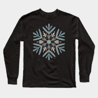 Vintage Snowflake Design for Winter Lovers Long Sleeve T-Shirt