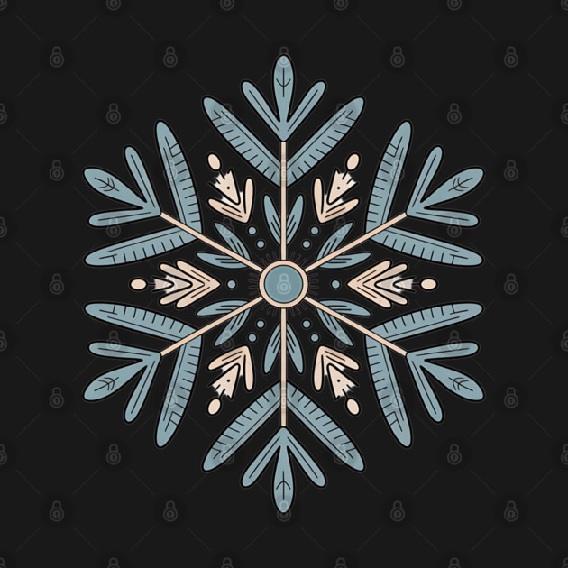Vintage Snowflake Design for Winter Lovers by BirdsnStuff