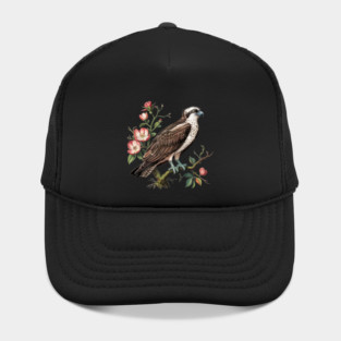 American Osprey Botanical Wildlife Bird Art Hat