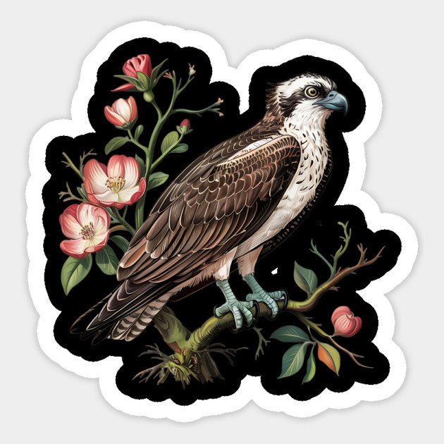 American Osprey Botanical Wildlife Bird Art Magnet by BirdsnStuff