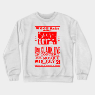 Dave Clark Five Concert Poster Crewneck Sweatshirt