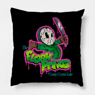 The Flesh Prince of Camp Crystal Lake | Jason Voorhees in cartoon horror style Pillow