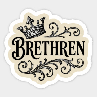 Brethren Heritage Crown Sticker