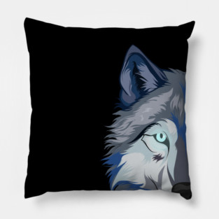 Alpha Wolf Cartoon Pillow