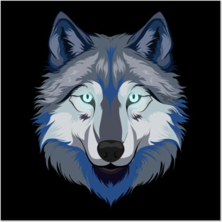 Alpha Wolf Cartoon Posters and Art