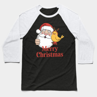 Peanuts Holiday Snoopy Woodstock Antlers Santa Baseball T-Shirt