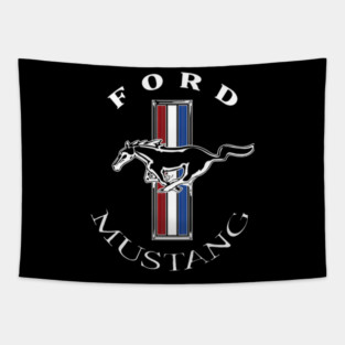 Ford Mustang Logo Colours Tapestry
