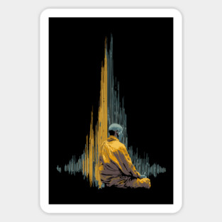 The Sacred Texts - Funny Dial-Up Monk Sticker