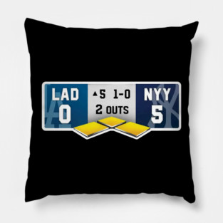 Dodgers Yankees 5th Inning World Series Pillow