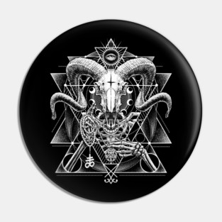 Baphomet - Dark Geometric Goat Pin