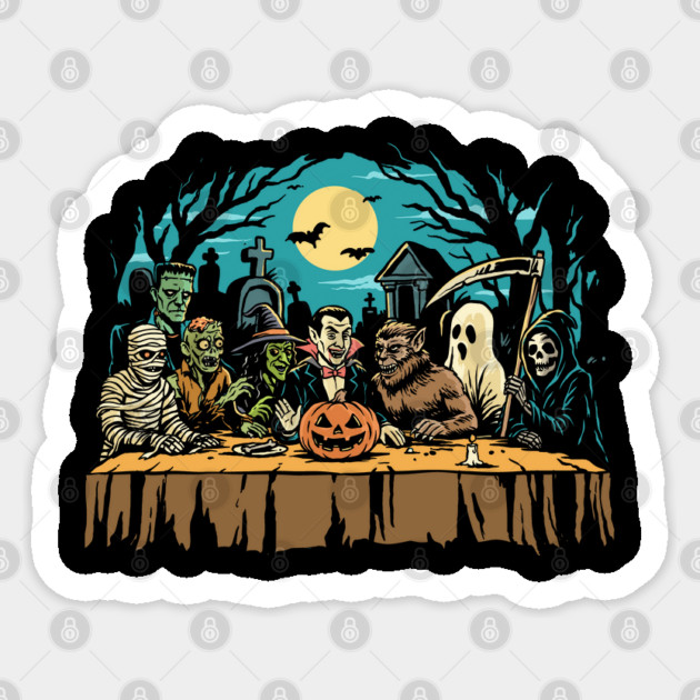 Last Halloween Supper Sticker by GoshWow®