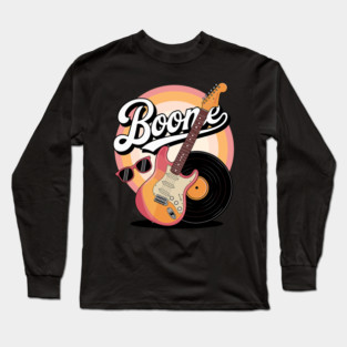 Boone Personalized Name Vintage Retro Girls Women Men Long Sleeve T-Shirt