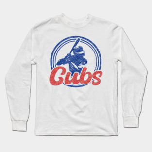 Retro Chicago Cubs Long Sleeve T-Shirt