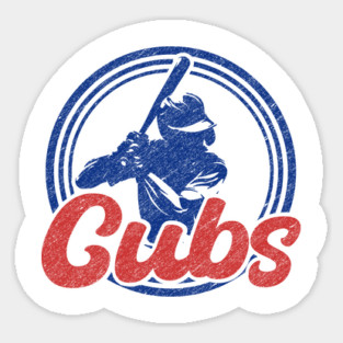 Retro Chicago Cubs Sticker