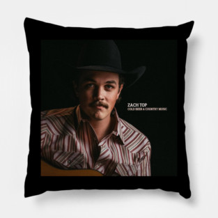 Zach Top - Cold Beer and Country Music album 2024 Pillow