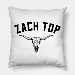 Zach Top American singer - Black Version Pillow