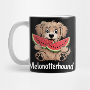 OTTERHOUND Dog Eating Watermelon MELONOTTERHOUND Mommy Daddy Mug