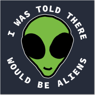 Cute Alien Head Posters and Art