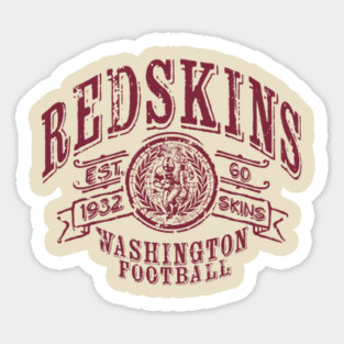 Redskins Vintage Football Sticker