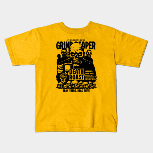 DEATH ROAST Kids T-Shirt by artslaves