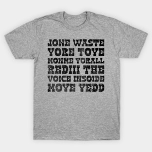 Blink 182 - I Miss You Funny Lyrics (Distressed Black) T-Shirt