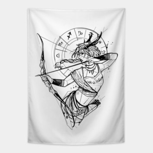 Sagittarius Zodiac Tapestry