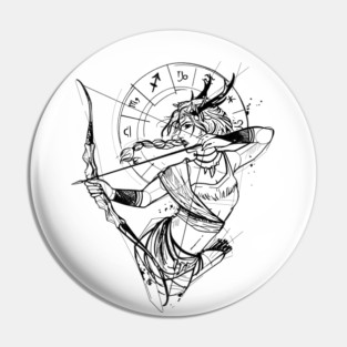 Sagittarius Zodiac Pin