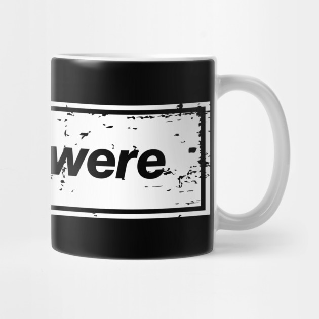 As You Were - The Mancunian Indie LG Statement White by Butter Creative