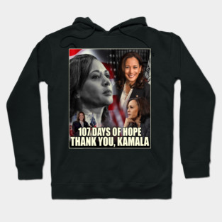 107 Days of Hope Thank You Kamala vintage 2025 Hoodie