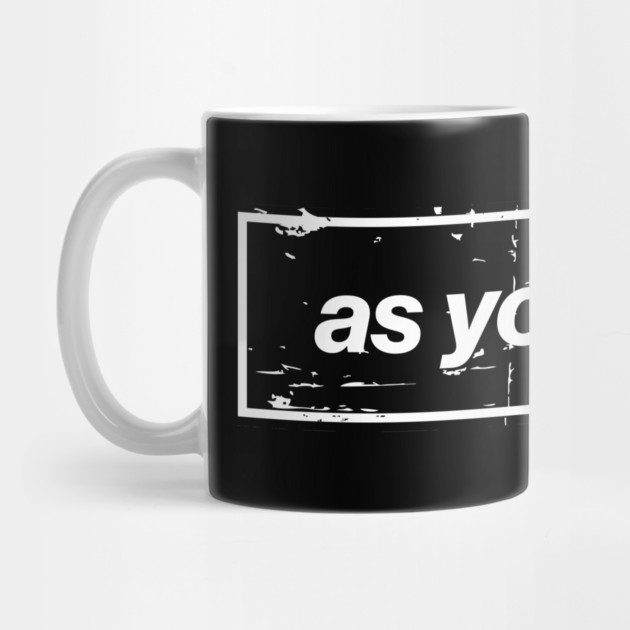 As You Were - The Mancunian Indie LG Statement Black by Butter Creative