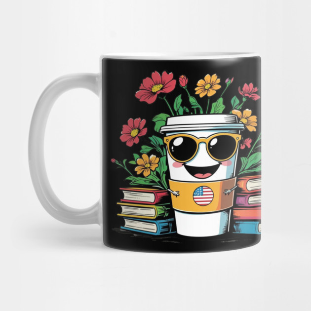 books and coffee flower by SR8891
