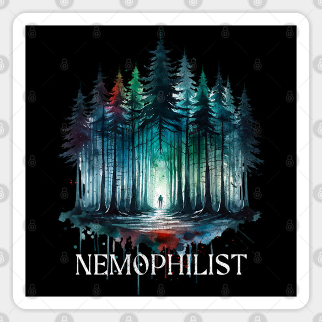 Nemophilist: A Haunter of the Forest for its Beauty Sticker by Luxinda