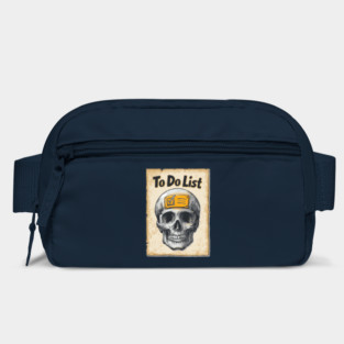 Funny Skull with To-Do List Checked Bag