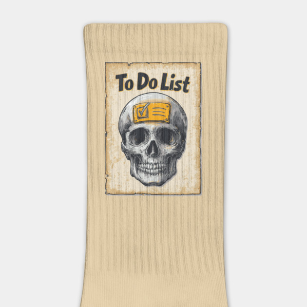 Funny Skull with To-Do List Checked by TuncGK