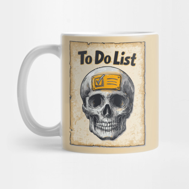 Funny Skull with To-Do List Checked by TuncGK