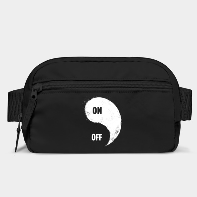 Funny On Off Power Button Yin Yang T-Shirt by TuncGK