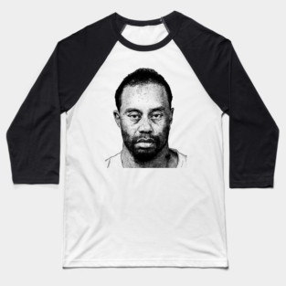 Mugshot - Tiger Woods Baseball T-Shirt
